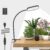 264 LED Pflanzenlampe, 6000 K Vollspektrum Pflanzenlicht, 360° Schwanenhals, 4H/8H/12H/18H Timer, 5 Helligkeiten, 5V Klemmlampe, Wachstumslicht dimmbar