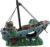 Aquarium-Dekoration, Schiffs-Aquarium, Schiffswrack-Ornament, Harzmaterial, versunkenes Schiff, Landschaftsbau-Dekoration für kleine Garnelenfische