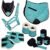 German Riding Perfect Match Collection Set bestehend aus: Schabracke, Halfter, Fliegendecke, Gamaschen, Hufglocken, Bandagen Sey Green Shetty