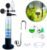 Q-Grow CO2-System Aquarium Komplettset inklusive CO2-Zylinder – einfach und universell – inklusive Edelstahl-Diffusor, Dauertest, Druckregler, 425 g CO2-Flasche, bis 1000 l