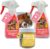 Inhalt Kinder-Reinigungsbox – Pferdepflegeset 3-teilig Huffett Pferd, Mähnenspray & Schweifspray | Reinigungsset für Pferde und Ponys | Jet Rot Care Fur Shine Mane Tail Unravel | Zubehörset für