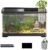 Betta Aquarium Starter Komplettset, Betta Aquarium Set, kleines Salzwasseraquarium, Betta Aquarium Komplettset, kreatives Aquarium mit Korb und Abdeckung für Goldfische, Guppys