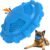 MASBRILL Unzerstörbares Hundespielzeug für kleine, mittelgroße und große Hunde, quietschendes, interaktives Hundespielzeug, unzerbrechliches Zahnpflege-Kauspielzeug, robustes Hundespielzeug aus Naturkautschuk gegen Langeweile, Blau
