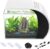Kleines Glasaquarium, Tischaquarium, Aquarium mit Pumpe und LED-Beleuchtung, Aquarium-Komplettset, Desktop-Mini-Aquarium, für Wohnzimmer, Arbeitszimmer und Büros