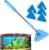 Scheibenreiniger für Aquarien – Aquariumbürste mit langem Griff – und Schaber-Set zum Reinigen von Aquarien, Teichen und Terrarien