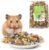 Nobleza – (500 g) ausgewogenes Hamsterfutter, Hauptfutter für Hamster mit Gemüse, natürliches Nagetierfutter für Meerschweinchen mit Vitaminen und Mineralstoffen