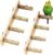 Vogelkäfig-Zubehör aus Holz, Vogelspielzeug – 2-teiliges Vogelleitern-Papageienständer-Set, Sitzstangen für kleine bis mittelgroße Papageien, fördert Bewegung und geistige Gesundheit