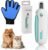 Katzen-Nagelknipser-Set, blau, verstellbarer Katzen-Nagelknipser mit blauen kratzfesten Handschuhen für Hunde, Katzen, Kaninchen und andere Haustiere
