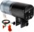 URAQT Automatischer Fischfutterspender für Aquarien, 200 ml, automatischer Fischfutterspender für Aquarien mit Timer, verstellbarer Fischfutterspender mit 2 AAA-Batterien im Lieferumfang enthalten, Fischfutter-Schwimmring
