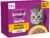 Whiskas 11+ Katzenfutter Geflügel Auswahl in Gelee, 12x85g (4 Packungen) – Hochwertiges Nassfutter ab dem 11. Lebensjahr in 48 Portionsbeuteln