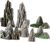 MAGICLULU Aquarium-Dekorationsstein, Mini-Berglandschaft, Ornament, 3,8 cm, künstlicher Fels, Mikro-Landschaft, Dekoration für Zen-Raum, Schreibtisch, Wohnzimmer