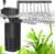 AQQA Aquariumfilter, 4-in-1-Aquariumfilterpumpe mit starkem Durchfluss, 450 l/h, verstellbarer Aquarium-Innenfilter für Tanks bis zu 120 l (12 W)