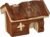 Nagetierhaus, Meerschweinchen, Hamster, Kaninchen, Zwerghamsterhaus, 15 x 13 x 12 cm, Holz, naturbelassen, unbehandelt