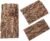 FOMIYES 3 Stück Terrarium Baumrinden Rückwand Natürliche Reptilienrinde mit Unebener Textur Dekorative Klettermatte für Regenwald Terrarien und Aquarium Wandgestaltung