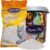 Lyra Pet® | 15 Liter weiße Katzenstreu + 30 Liter Fass | Mit Babypuderduft | Feinklumpende Einstreu | 350 % Saugfähigkeit | Naturprodukt aus Bentonit | Sauberes Zuhause | Neutralisiert Gerüche |