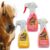 EMMA Mane Spray for Horses + Tail Spray + Saddle Soap I Saddle Soap I Shine Spray I Tail Spray for Horses I Fur Spray I Leather Soap Leather Grease Colourless Horse Accessories Horse Care Set 3 Pieces